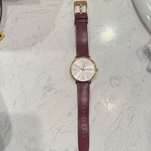 Michael Kors Burgundy and Gold Women's Watch